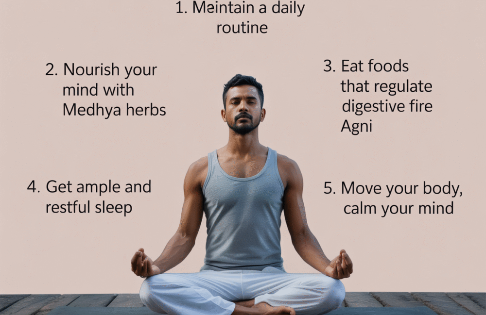 5 Ayurvedic Habits to Calm Your Mind and Boost Mental Clarity