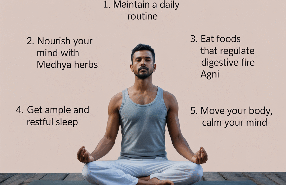 5 Ayurvedic Habits to Calm Your Mind and Boost Mental Clarity