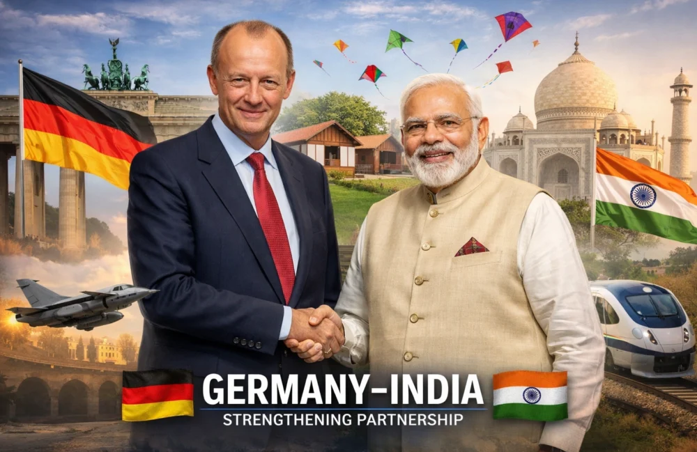German Chancellor Friedrich Merz Arrives in India
