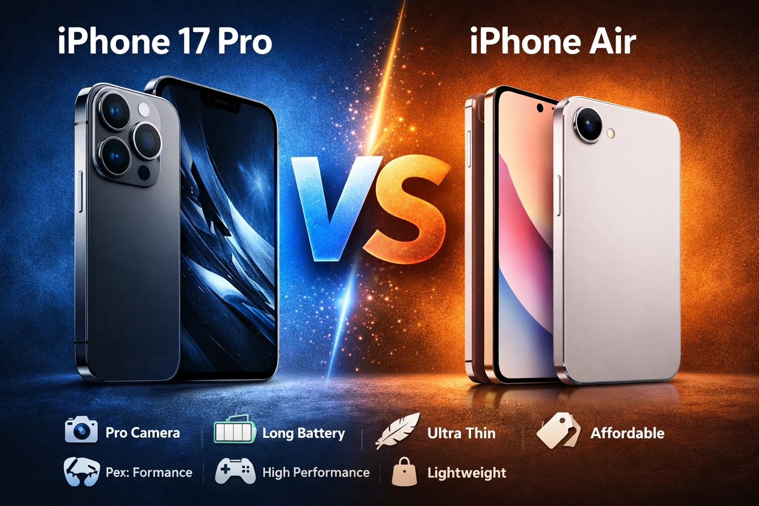 iPhone 17 Pro vs iPhone Air