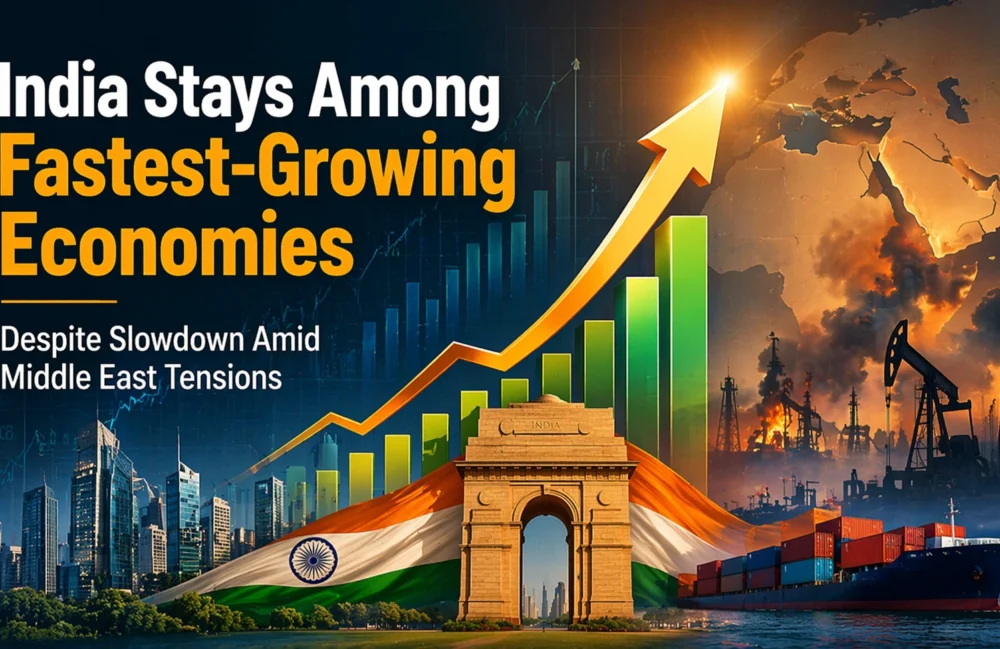 India Stays Among Fastest-Growing Economies Despite Slowdown Amid Middle East Tensions