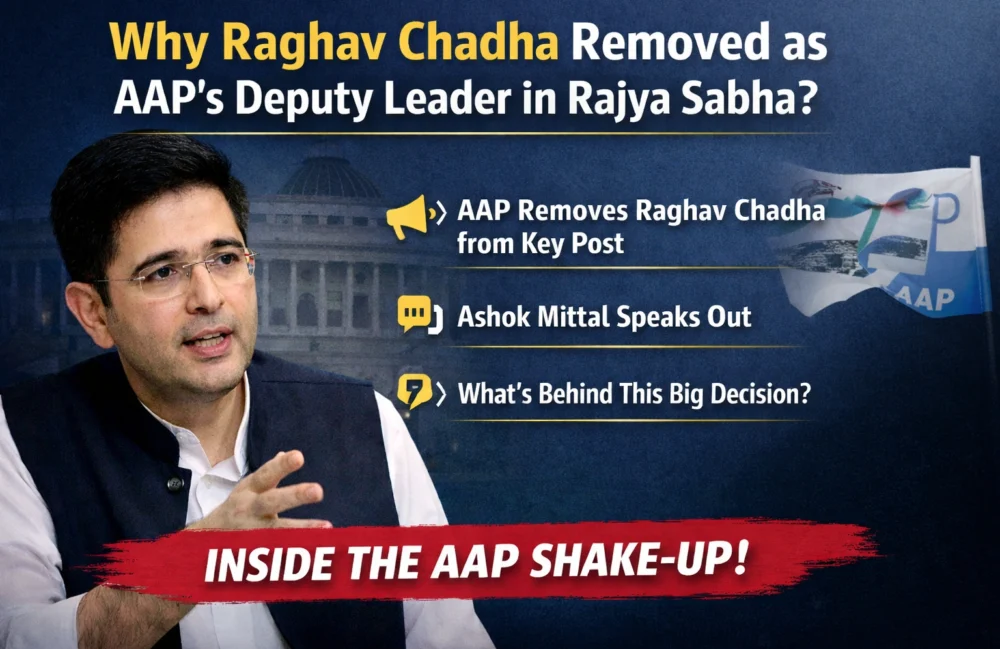 Raghav Chadha Was Removed as AAP’s Rajya Sabha Deputy Leader