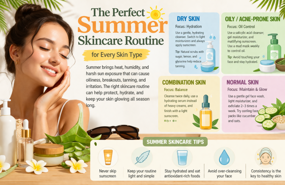 The Perfect Summer Skincare Routine for Every Skin Type