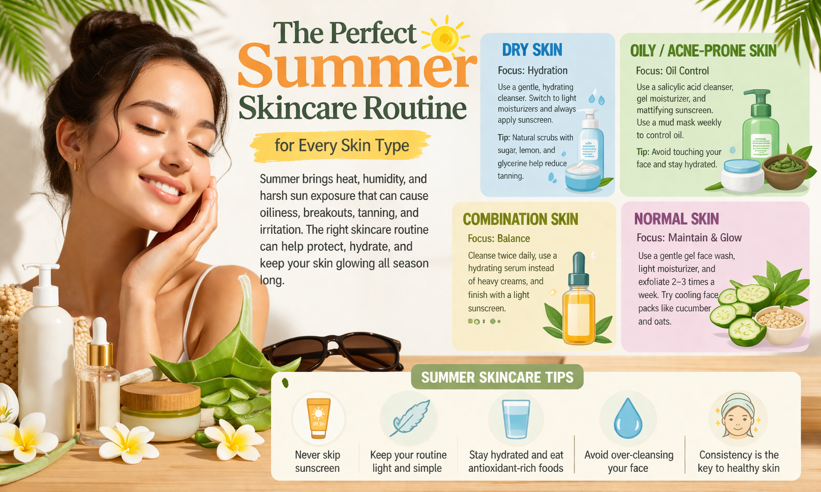 The Perfect Summer Skincare Routine for Every Skin Type